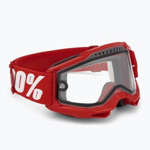 Окуляри велосипедні 100% Accuri 2 Enduro MTB neon/red/clear
