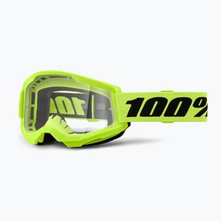 Окуляри велосипедні 100% Strata 2 neon yellow/clear