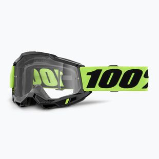Окуляри велосипедні 100% Accuri 2 OTG neon yellow/clear