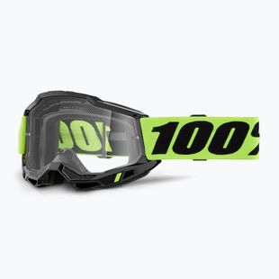 Окуляри велосипедні дитячі 100% Accuri 2 Junior neon yellow/clear