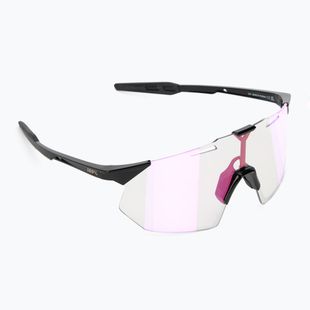 Окуляри сонцезахисні 100% Hypercraft SQ gloss black/photochromic purple mirror