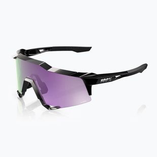 Окуляри сонцезахисні 100% Speedcraft polished black/hiper polarized lavender mirror