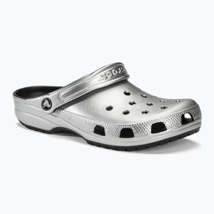 Шльопанці Crocs Classic сріблясті / металеві