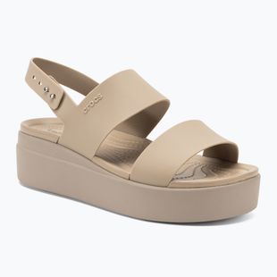 Сандалі жіночі Crocs Brooklyn Low Wedge latte/mushroom