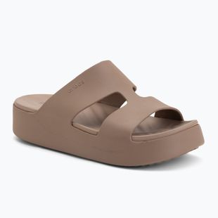 Шльопанці жіночі Crocs Gateway Platform H-Strap latte