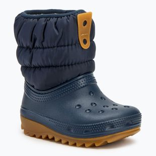 Снігоступи дитячі Crocs Classic Neo Puff Boot Toddler navy/gum