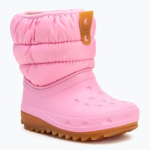 Снігоступи дитячі Crocs Classic Neo Puff Boot Toddler pink tweed/gum