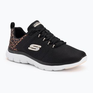 Кросівки жіночі SKECHERS Flex Appeal 4.0 Wild Ballad black/leopard