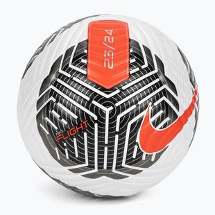 М'яч футбольний Nike Flight white/black/bright crimson розмір 5