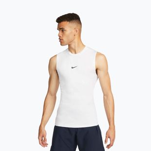 Футболка чоловіча Nike Pro Dri-Fit Tight Sleeveless Fitness white/black