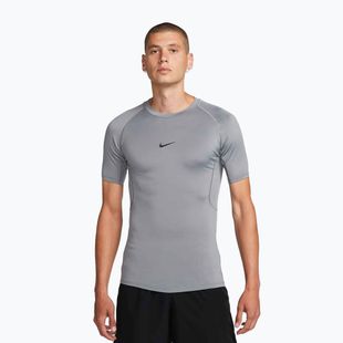 Футболка для тренувань чоловіча Nike Pro Dri-Fit Tight Fitness smoke grey/black