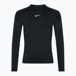 Чоловічий тренувальний лонгслів Nike Pro Warm LS чорний/білий