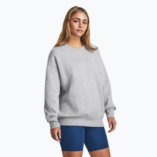 Кофта жіноча Under Armour Icon Fleece Crew mod gray light heather/white