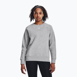 Кофта жіноча Under Armour Rival Fleece Crew mod gray light heather/white