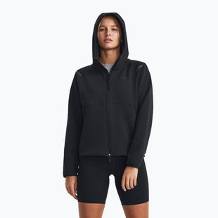 Кофта жіноча Under Armour Unstoppable Fleece FZ black/black