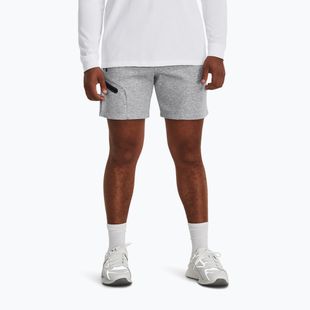 Шорти для тренувань чоловічі Under Armour Unstoppable Fleece mod gray/black