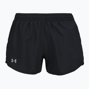 Шорти для бігу жіночі Under Armour Fly By 3" black/black/reflective