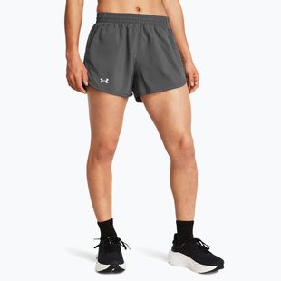 Шорти для бігу жіночі Under Armour Fly By 3" castlerock/castlerock/reflective
