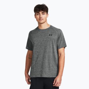 Футболка для тренувань чоловіча Under Armour Tech Textured castlerock/black