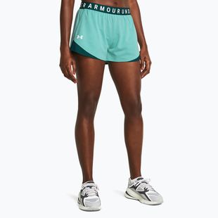 Шорти жіночі Under Armour Play Up Twist 3.0 radial turquoise/hydro teal/white