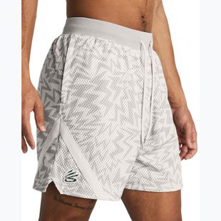 Шорти баскетбольні чоловічі Under Armour Curry Mesh Short white clay/mod gray