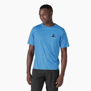 Футболка чоловіча Patagonia Cap Cool Daily Graphic Shirt Lands chouinard crest/vessel blue x-dye