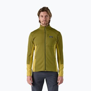 Кофта флісова чоловіча Patagonia R1 Hybrid graze green
