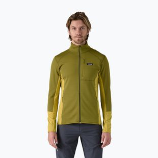 Кофта флісова чоловіча Patagonia R1 Hybrid graze green