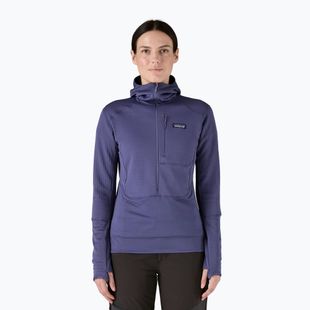 Жіноча софтшелл куртка Patagonia R1 Hybrid Pullover Hoody solstice фіолетовий
