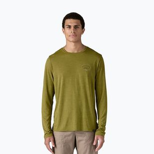 Лонгслів чоловічий Patagonia Cap Cool Daily Graphic Lands clean climb roots/graze green x-dye