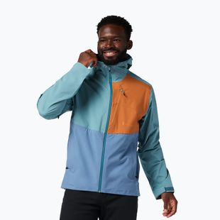 Куртка софтшелл чоловіча Cotopaxi Impermeo 3L Hooded Shell everglade and steel blue