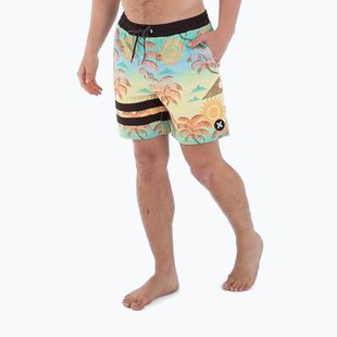 Шорти для плавання чоловічі Hurley Phantom Eco Block Party Volley 17" pineapple
