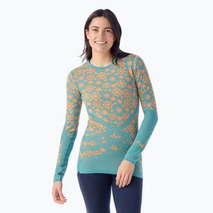 Жіноча термоактивна кофта Smartwool Intraknit Thermal Merino Base Layer Pattern Crew cascade