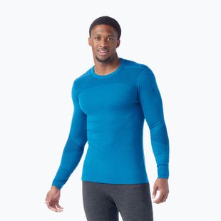 Лонгслів термічний чоловічий Smartwool Intraknit Thermal Merino Base Layer Crew nival blue / navy