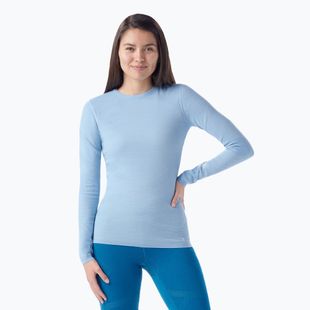 Лонгслів термічний жіночий Smartwool Intraknit Thermal Merino Baselayer Crew serene blue / white