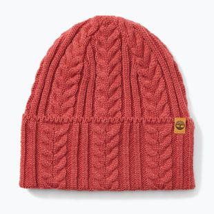Шапка зимова жіноча Timberland Cable Beanie garnet rose