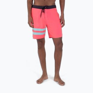 Шорти для плавання чоловічі Hurley Phantom Block Party 18" neon pink