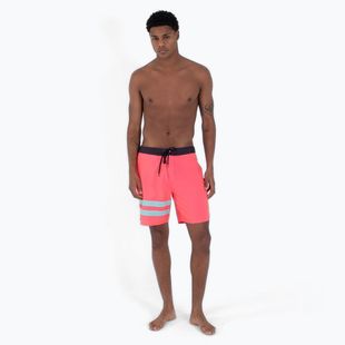 Шорти для плавання чоловічі Hurley Phantom Block Party 18" neon pink
