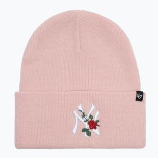 Шапка зимова 47 Brand MLB New York Yankees Thorn pink