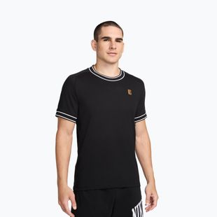 Футболка тенісна чоловіча Nike Court Heritage black/white