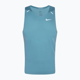 Чоловіча бігова майка Nike Dri-Fit Rise 365denim бірюза / світловідбиваюче срібло