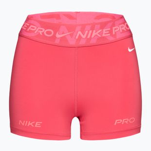 Шорти для тренувань жіночі Nike Pro Mid Rise 3" aster pink/pinksicle/hot punch/white