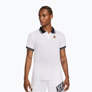 Футболка поло тенісна чоловіча Nike Court Heritage Polo white/black