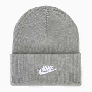 Шапка зимова Nike Peak Futura Beanie dark grey heather/white