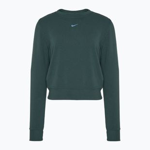 Жіночий світшот Nike Dri-FIT One Crew Neck French Terry жіночий вінтажний зелений/чорний
