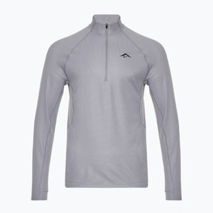 Кофта для бігу чоловіча Nike Trail Dri-Fit 1/2 Zip cement grey/black