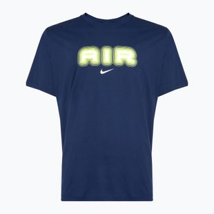 Футболка чоловіча Nike Air Graphic midnight navy/volt