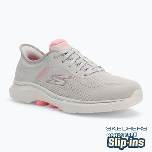 Жіночі кросівки SKECHERS Go Walk 7 Valin сіро-рожеві