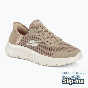 Кросівки жіночі SKECHERS Slip-ins Go Walk Flex Grand Entry taupe/white