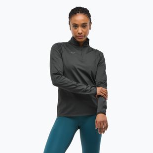 Жіночий біговий світшот HOKA GlideTech Quarter Zip чорний